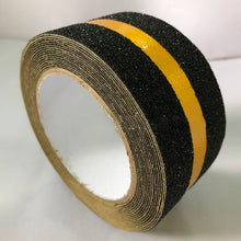 Load image into Gallery viewer, Anti slip tape for outdoor stairs, with yellow reflective strip in middle | 5m/ 18m